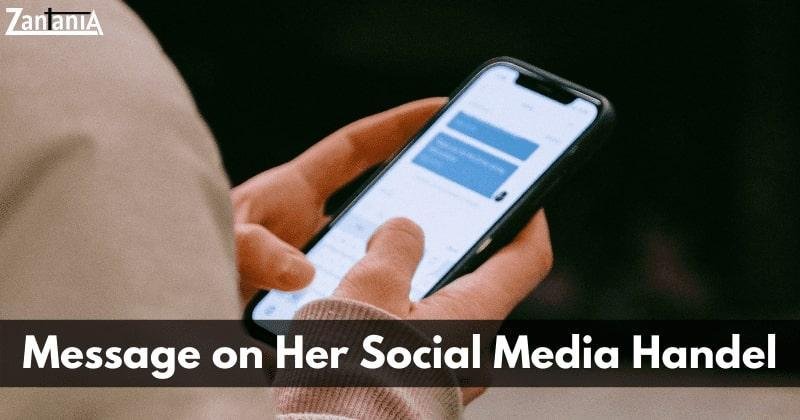 Search on her social media