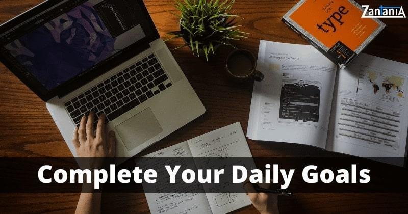 Complete Your Daily Goals