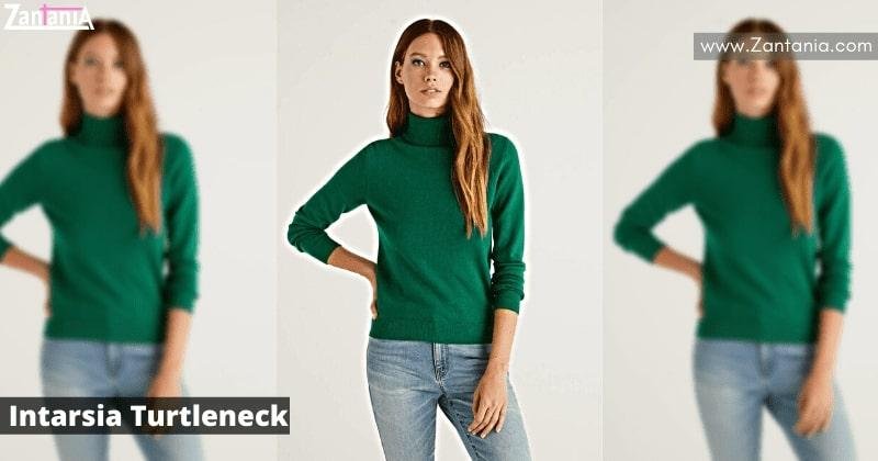 Intarsia Turtleneck
