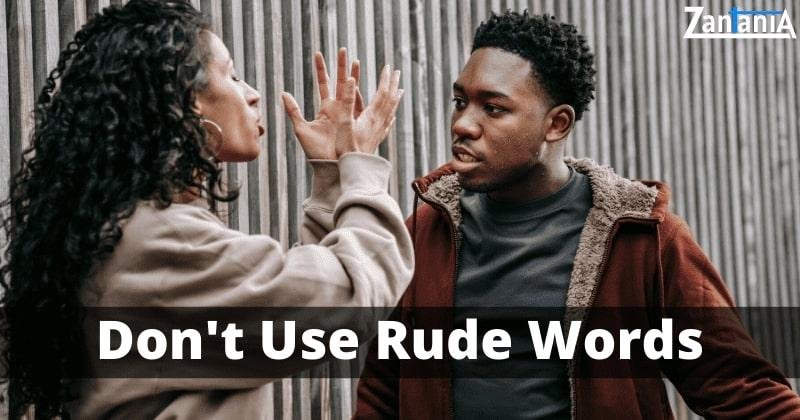 don't use rude words